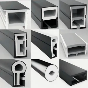 Embedded LED Neon Rope Tube Black White Soft Recessed Silicone Diffuser Channel for Flexible Ribbon Strip Light