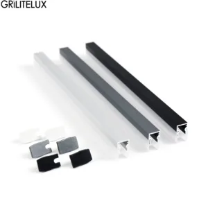 LED Glass Shelf Splint Clip Lamp Liquor Showcase Back Side Display Aluminium Strip Light for Kitchen Glass Shelf Lighting