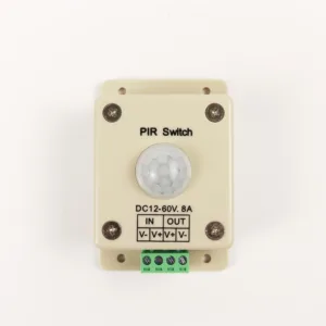 LED Auto PIR Motion Sensor Switch 12-24V 8A LED Cabinet Staircase Indoor Motion Sensor Controller Pyroelectric Infrared Sensor