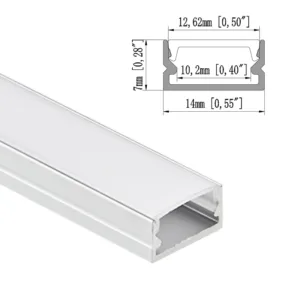 1407B Outline Display for Bed Cabinet Led Light Ultra-thin Led Aluminum Profile Surface Mount Led Strip Profile