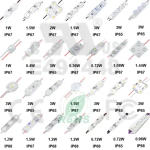 12V/24V/110V/220V LED Modules Light Mini LED Injection Modules for Billboard Signs Advertisement Box Backlight Pixel Letter Sign