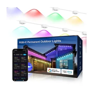 SHIJI 24V RGBW Pixel LED Light Outdoor Decoration PVC Body Point Lights for Landscape Permanent Christmas  Track Lighting