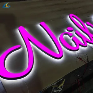 Custom Business Sign 3D Letters LED Light Mini Acrylic Bright Luminous Characters LED Channel Letter Signage